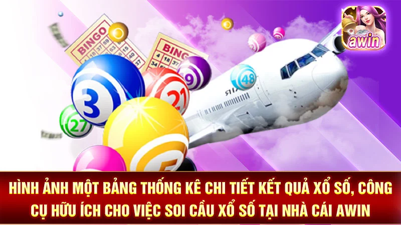 Hình ảnh một bảng thống kê chi tiết kết quả xổ số, công cụ hữu ích cho việc soi cầu xổ số tại nhà cái AWIN.